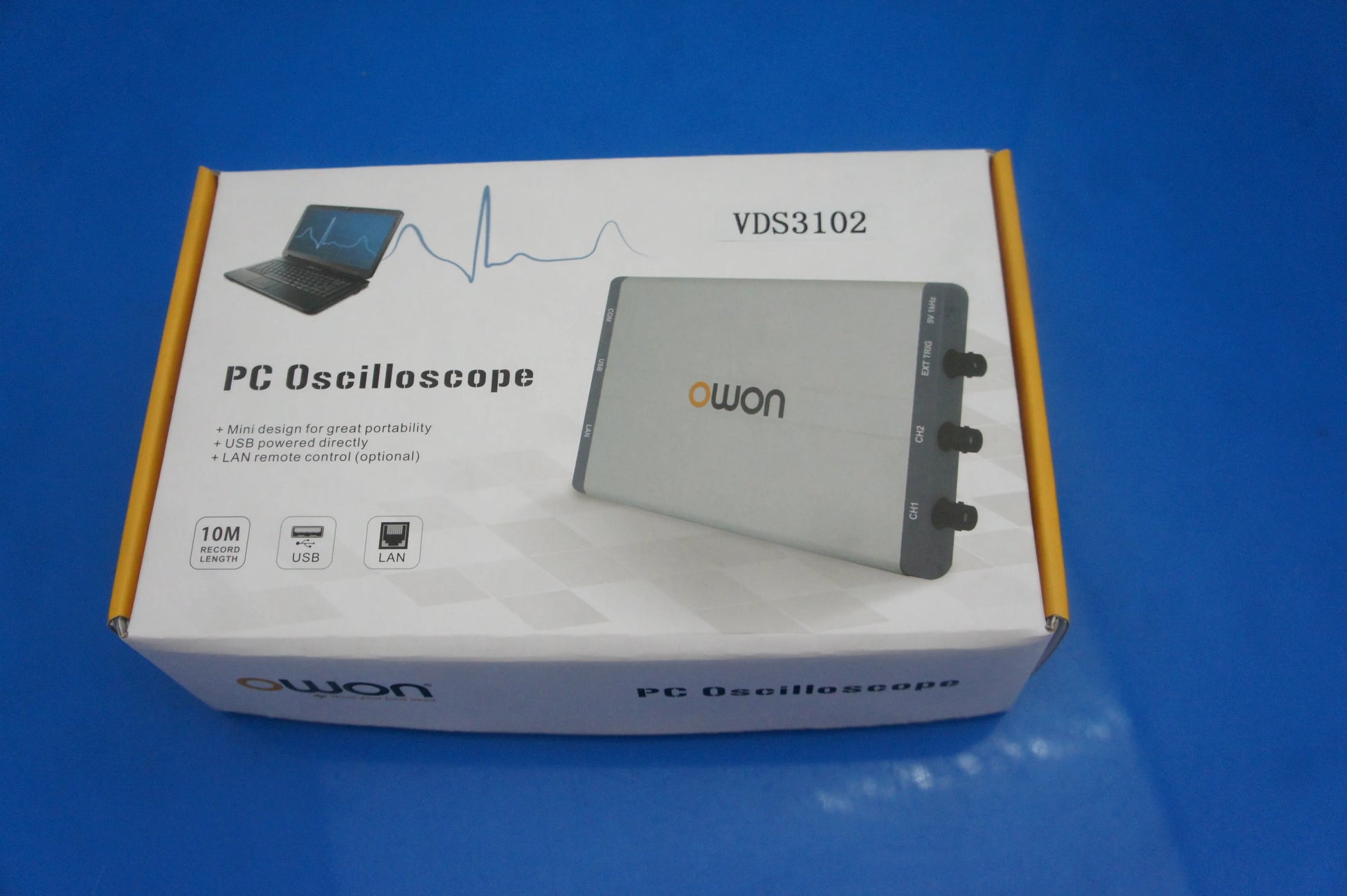 OWON VDS3102 100MHz 2+1 Channel USB PC Oscilloscope 1GS/s 10M Memory Depth FFT Trigger product detail image 6