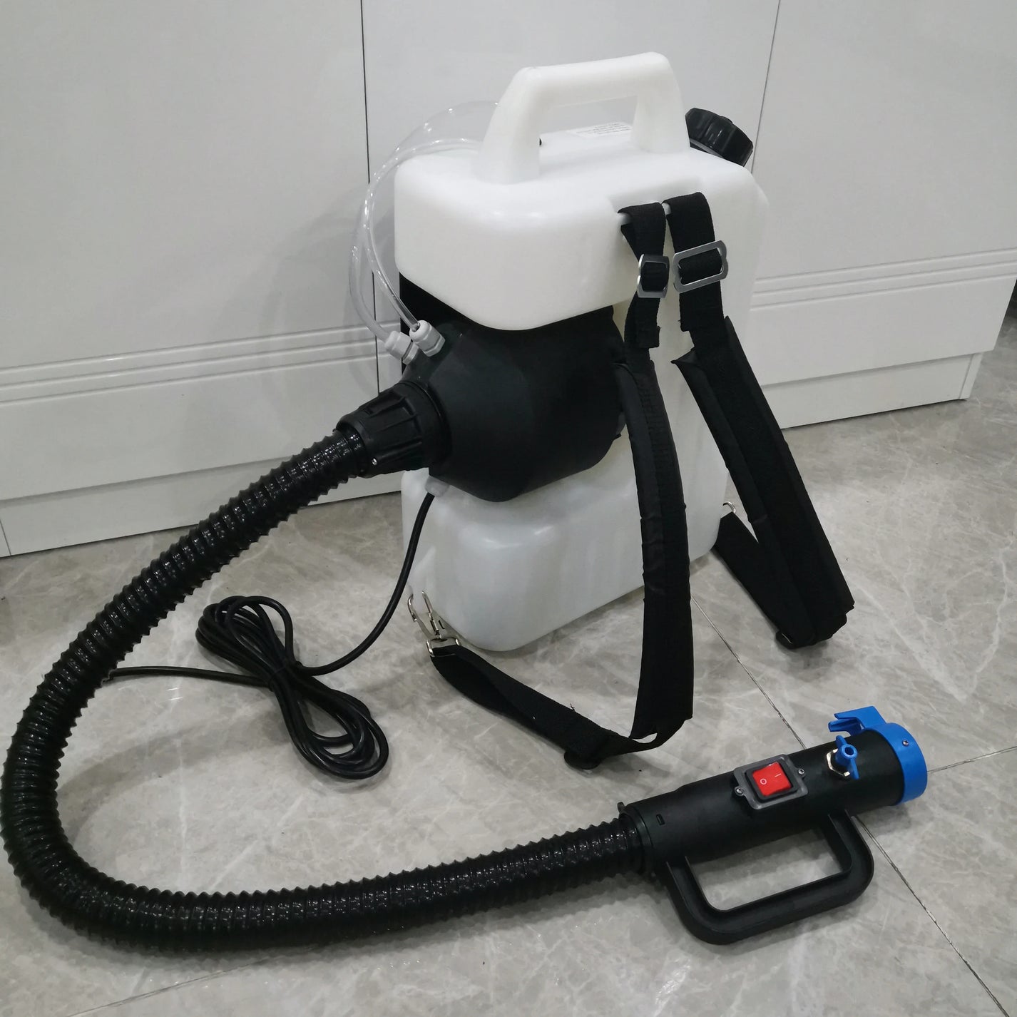10L electric ULV fogger sprayer with backpack tank, hose and handheld fogging head