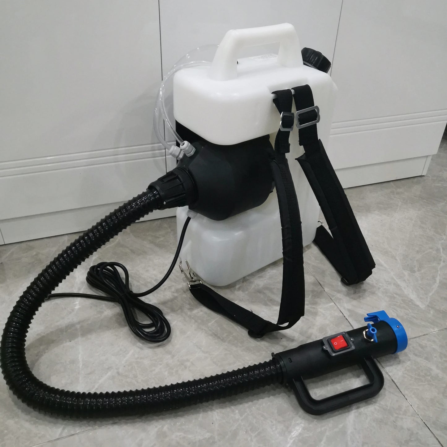 10L electric ULV fogger sprayer with backpack tank, hose and handheld fogging head