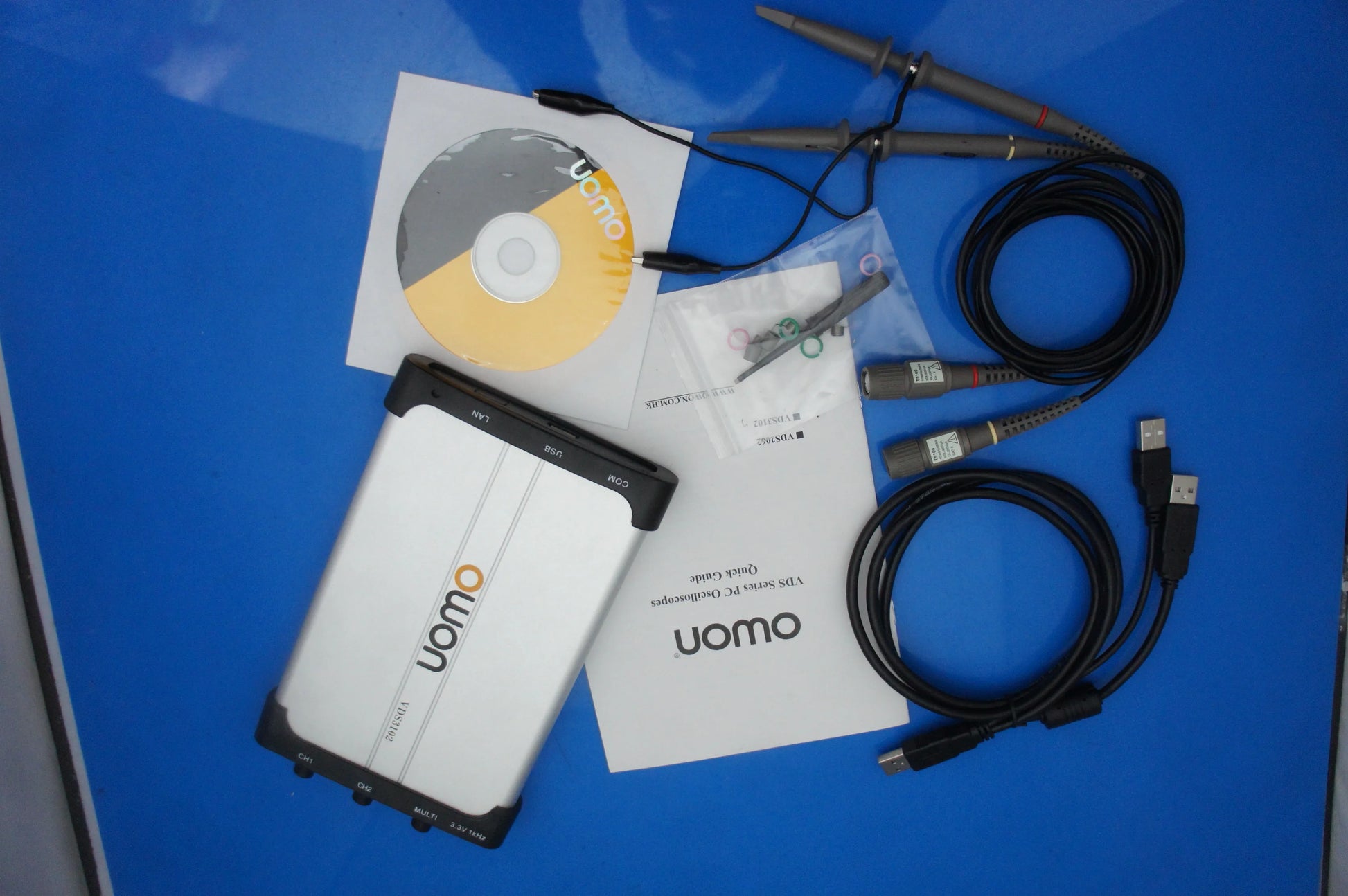 OWON VDS3102 100MHz 2+1 Channel USB PC Oscilloscope 1GS/s 10M Memory Depth FFT Trigger product detail image 2