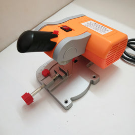 220V mini bench cut-off saw with 0-45 miter scale and vise clamp