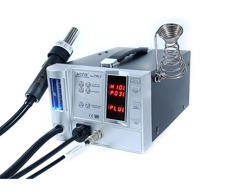 Aoyue 2702A+ 4-in-1 Digital Soldering Rework Station with Hot Air Gun, Desoldering Gun product image 2
