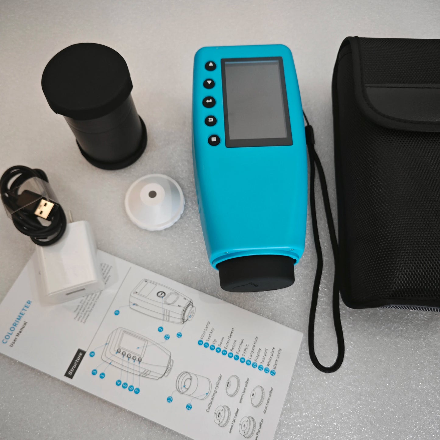 FRU WR-10QC 4mm Portable Digital Colorimeter