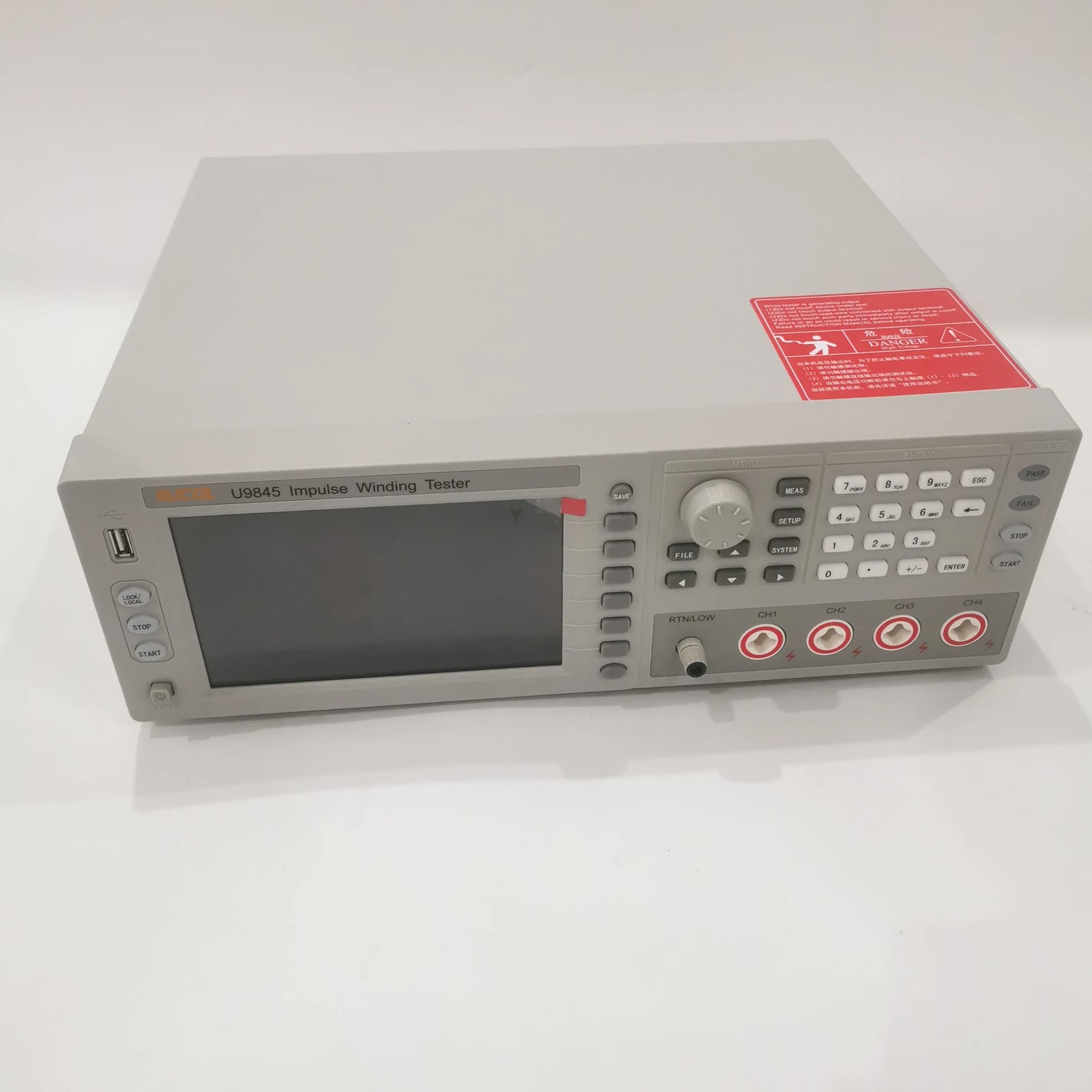 U9845 4 Channel Impulse Winding Tester 100-5000V 100Msps Coil Turn-to-Turn Tester for Motor product detail image 2
