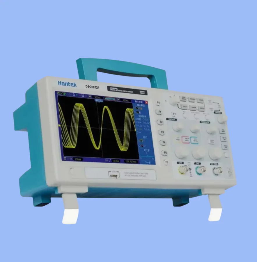 Hantek DSO5072P 70MHz 2CH 1GS/s Digital Storage Oscilloscope USB 7"