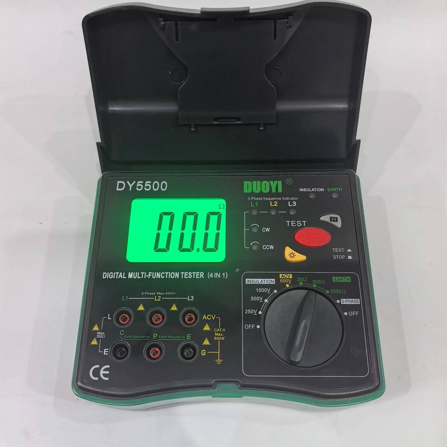 DY5500 4 in 1 Digital Multi-Function Tester Insulation Earth Resistance Tester 1000V product image 2