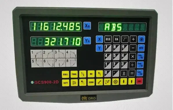 2 Axis DRO Digital Readout Kit with 5um Linear Scales for Mill Lathe product image 3