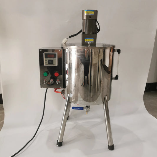 15L cosmetic wax heating mixing filling machine with stainless tank and control panel