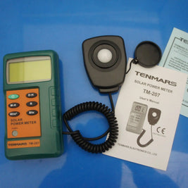 Tenmars TM-207 BTU Solar Power Meter Radiation Energy Tester RM