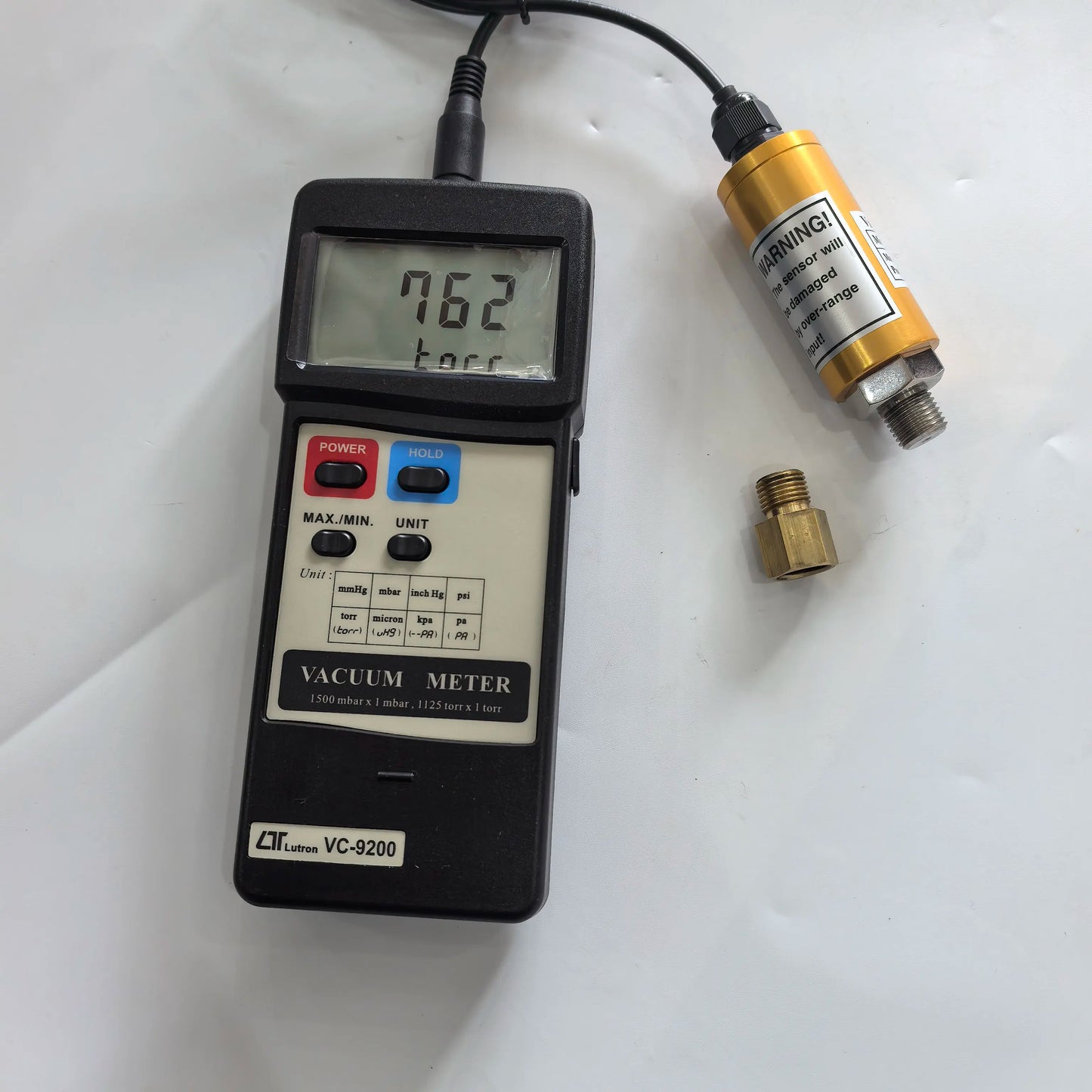 VC-9200 Absolute Vacuum Meter Digital Vacuum Pressure Gauge 1–1500