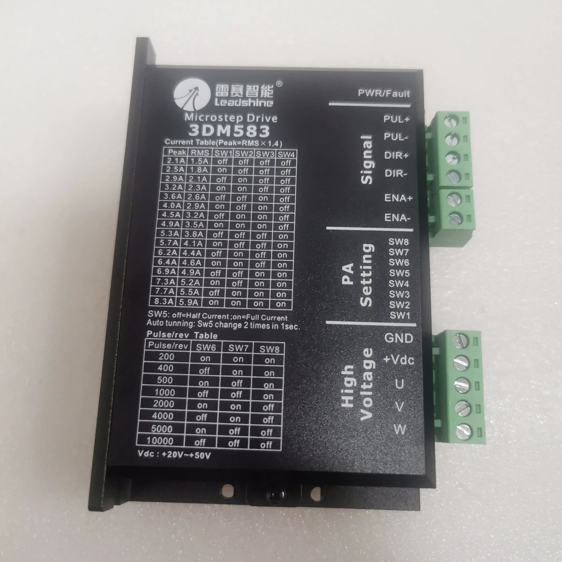 Leadshine 3DM583 3-Phase Stepper Motor Driver DC20-50V 8.3A Replace 3ND583 for NEMA 23 24 product image 4