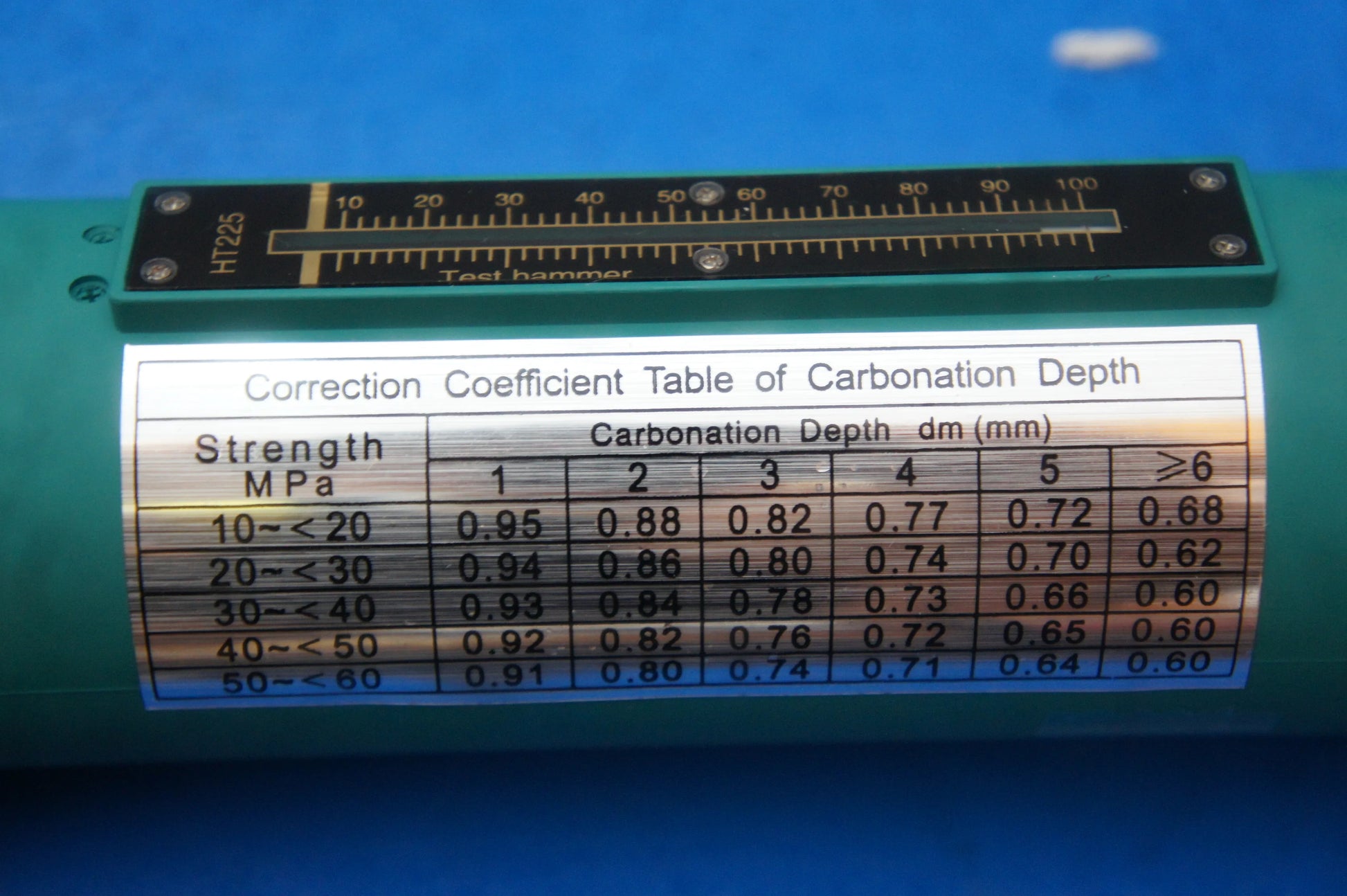 HT-225B Concrete Test Hammer Portable Schmidt Type Rebound Hardness Tester for Strength product detail image 4