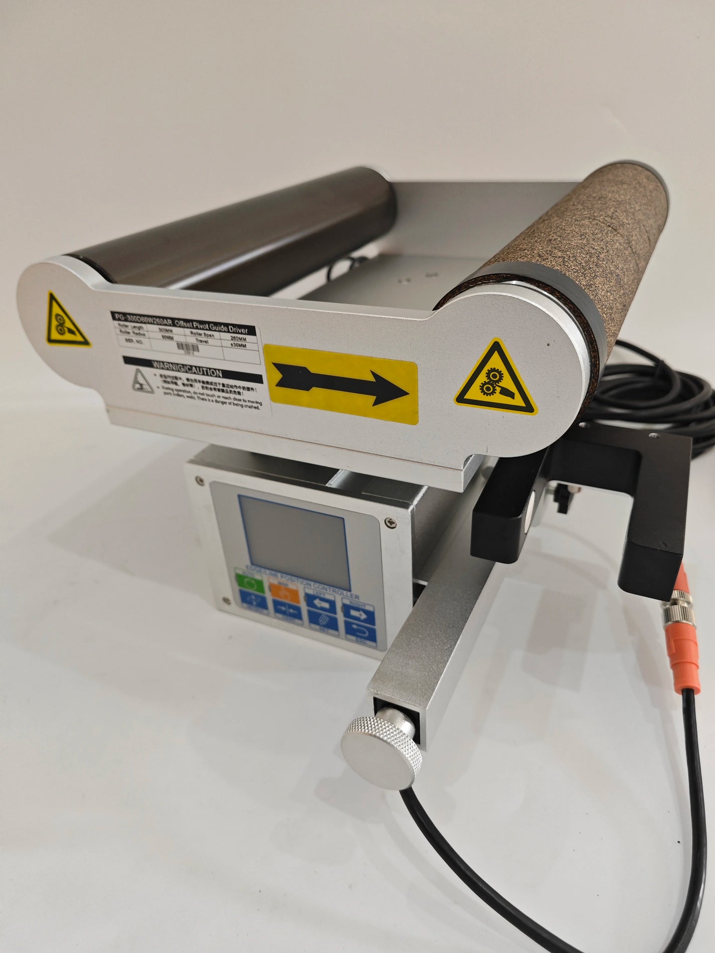 PG200A servo web guide installation and roller detail
