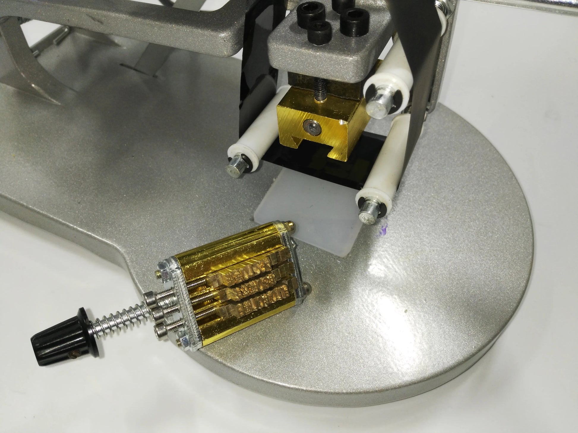 Manual Hot Stamp Coding Machine Hand Operated Date Ribbon Printer 110V/220V product detail image