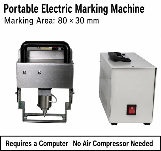 Portable Pneumatic / Electric Handheld Dot Peen Marking Machine