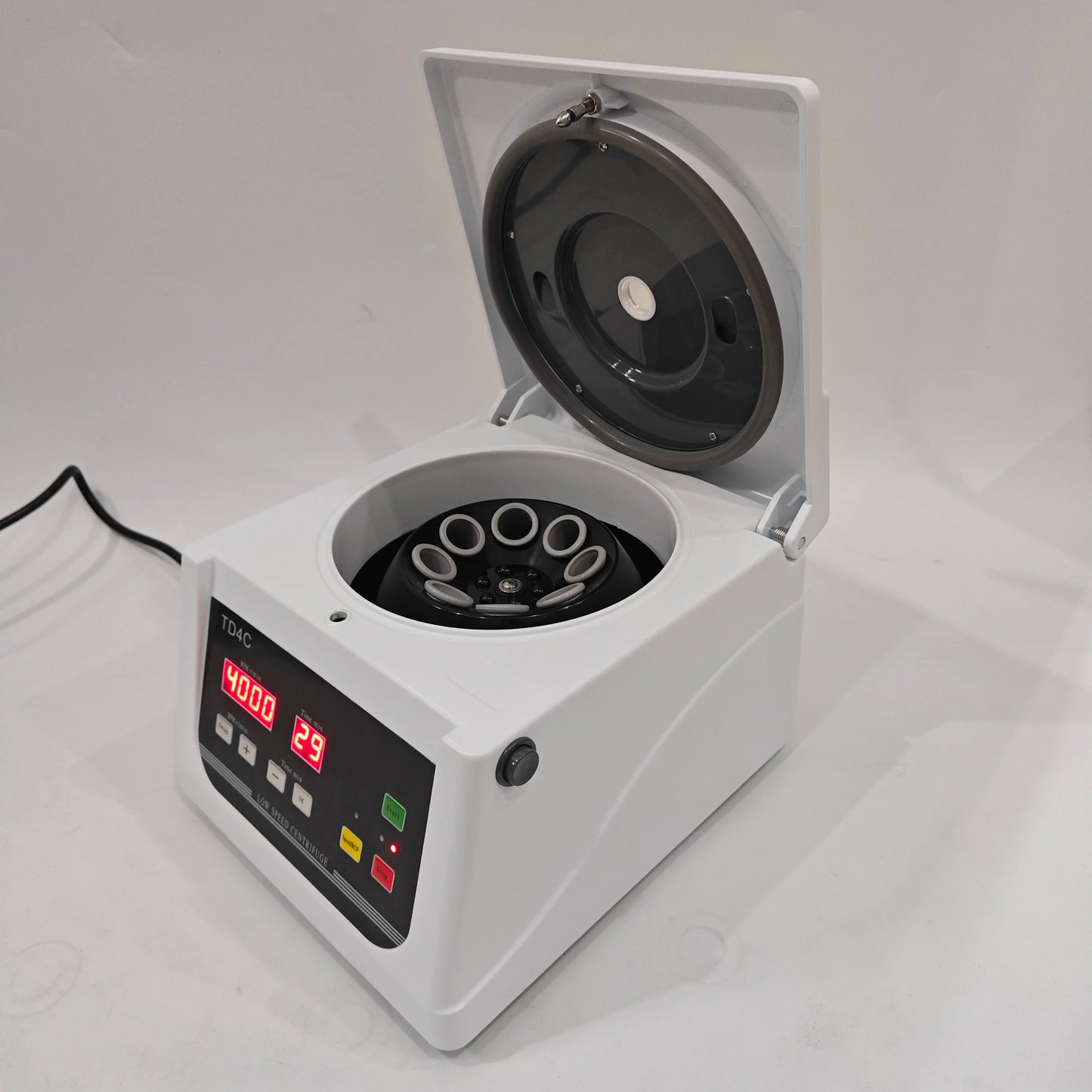 8x20ml laboratory centrifuge rotor and chamber detail