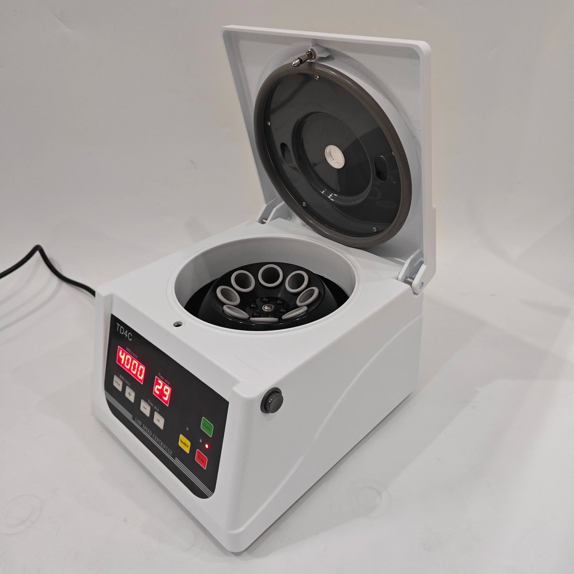 8x20ml laboratory centrifuge rotor and chamber detail