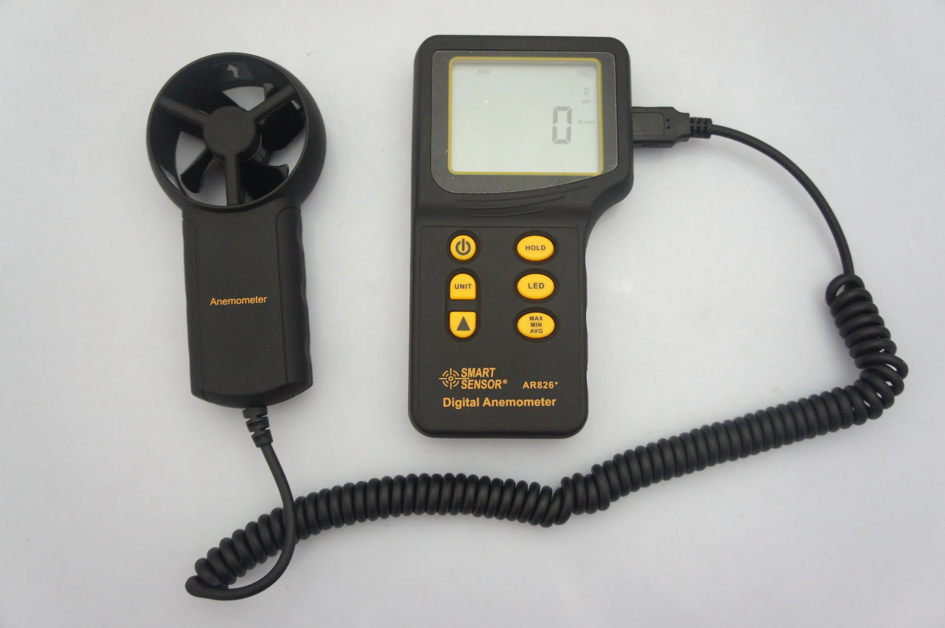 AR826+ Digital Anemometer Air Flow Meter Wind Speed Gauge Tester with LCD Display for HVAC product detail image 2