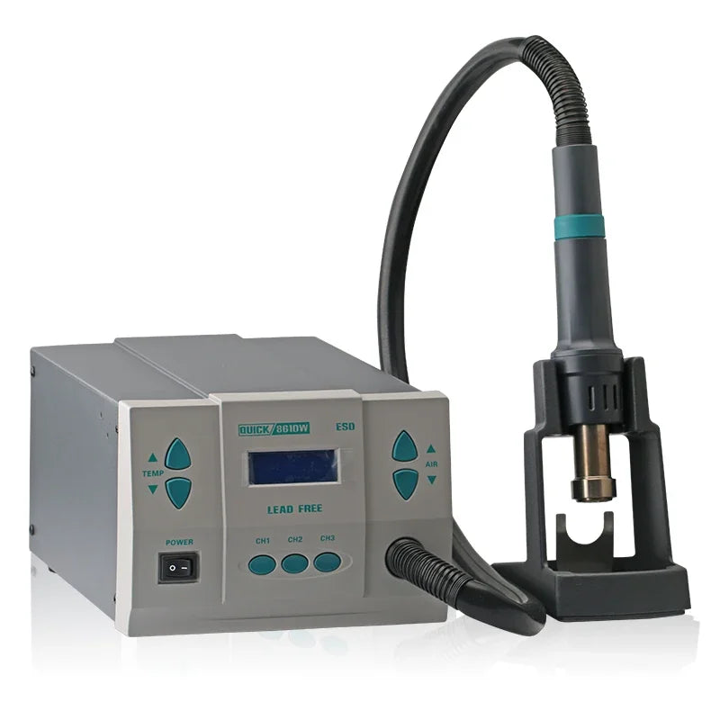 QUICK 861DW 1000W Lead-Free Digital Hot Air Rework Station High Power SMD Desoldering Tool product image 3