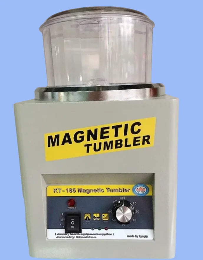 KT185 Magnetic Tumbler Jewelry Polisher Finishing Machine 18cm