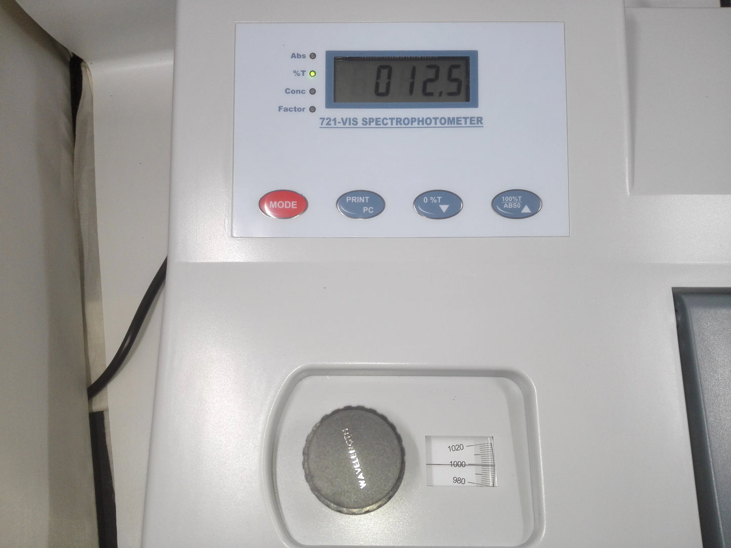 VIS-721 Visible Spectrophotometer 350–1020nm Digital Optical Laboratory Analysis Instrument product detail image 3