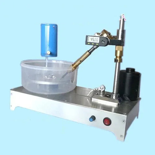 120W jewelry polisher full machine view with adjustable faceting handle