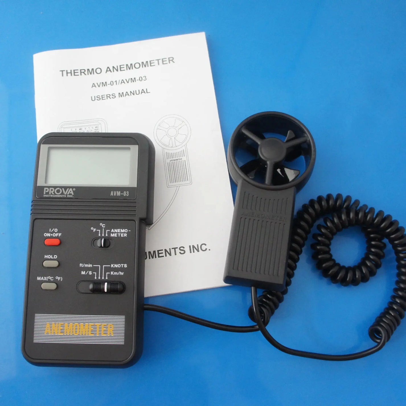 TES AVM-03 Digital Anemometer | Air Flow Meter Wind Speed Gauge