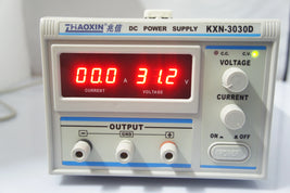 Zhaoxin KXN-3030D 30V 30A switching DC power supply front panel with LED display