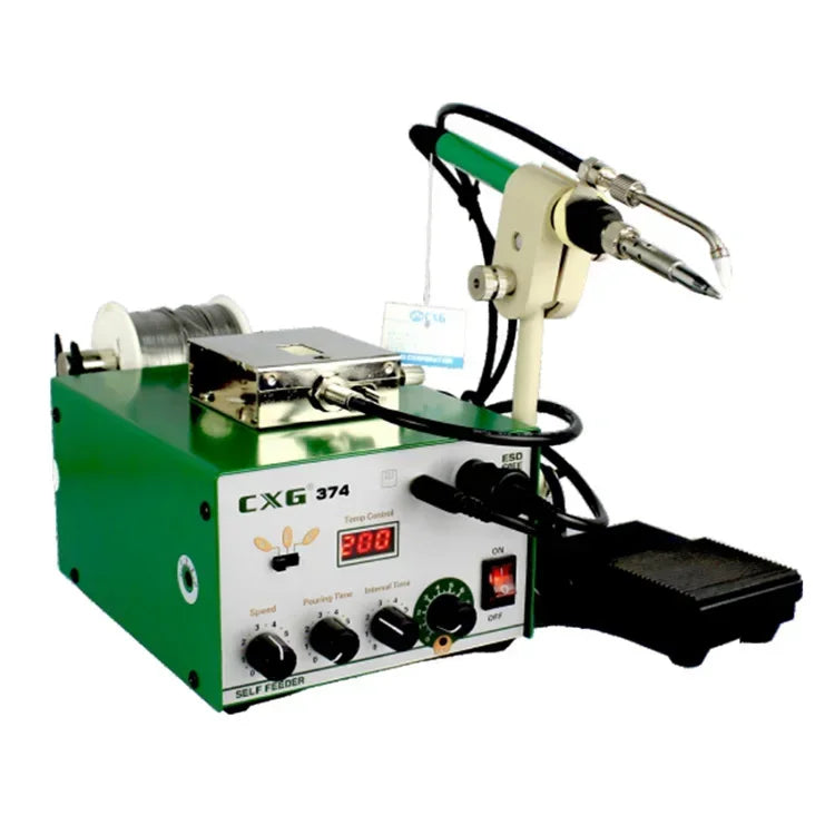 CXG-374/H Automatic Soldering Machine | Lead-Free Electric Tin Feed Welding System for PCB product image 2