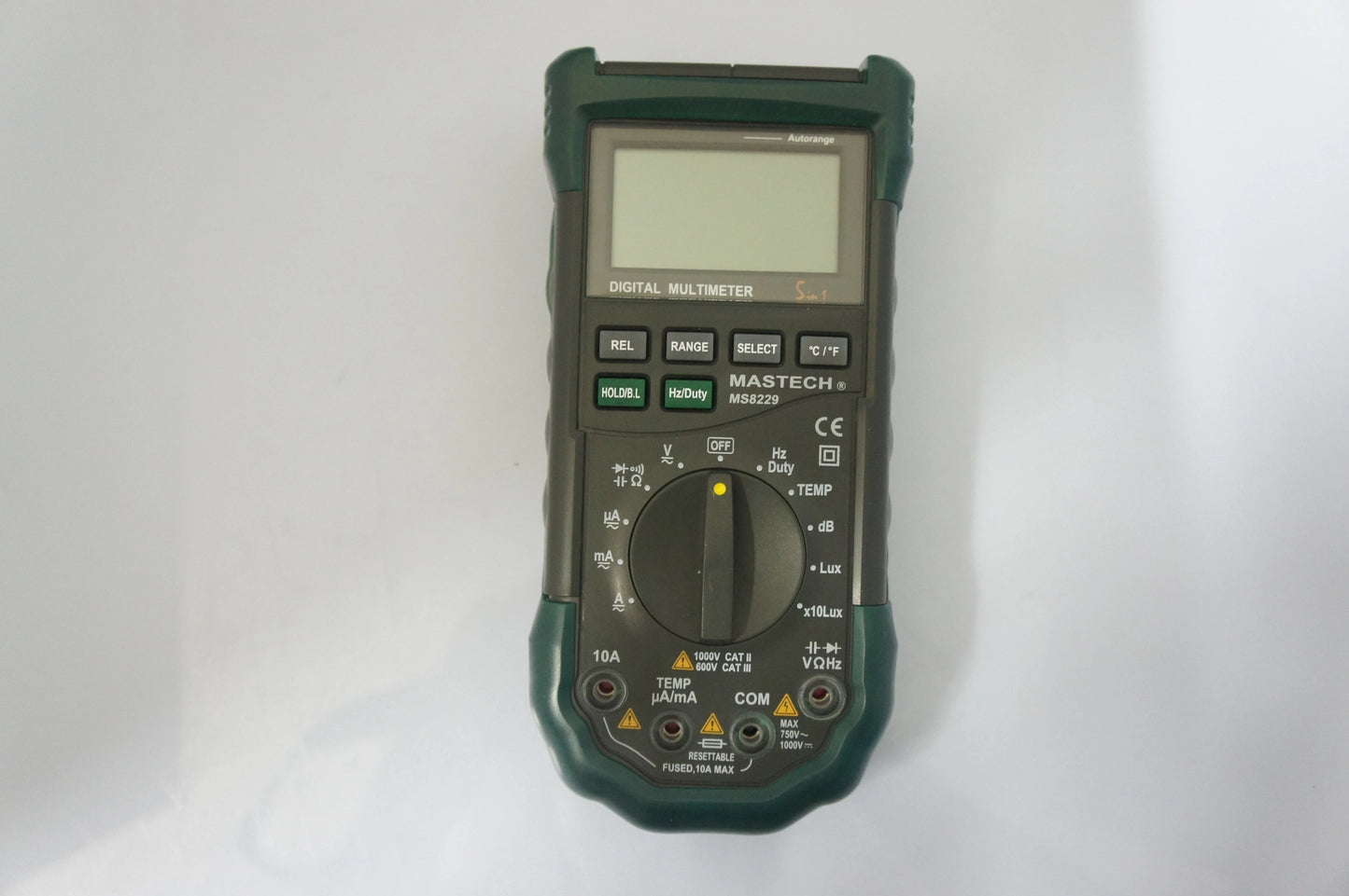 Mastech MS8229 5-in-1 Digital Multimeter Lux Sound Level Humidity Temperature Tester True product detail image 2