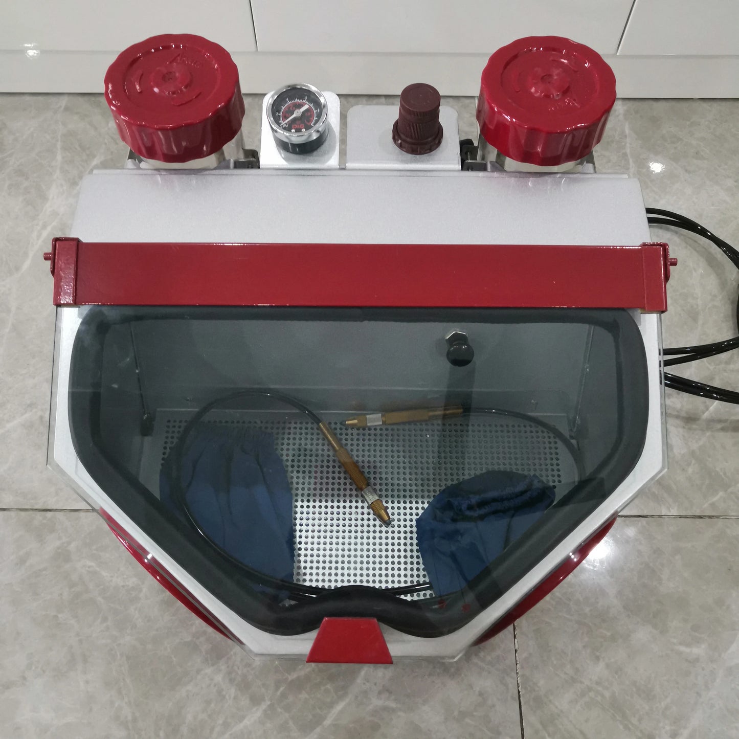 Dental Fine Sandblaster Jewelry Sandblasting Machine Twin Pen Two