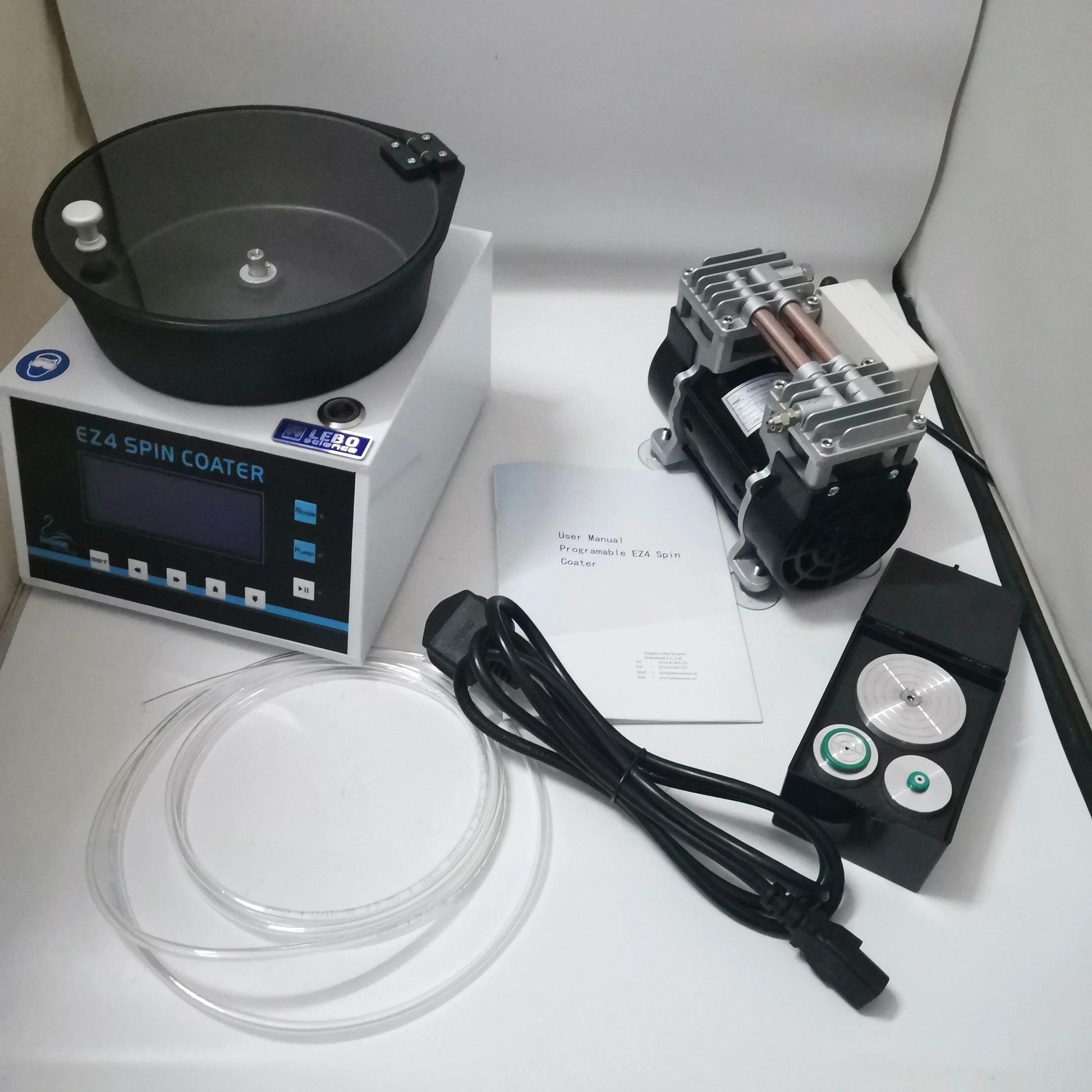 EZ4 Laboratory Spin Coater | Compact Spin Processor with Oil-Free Vacuum Pump & Vacuum Spin product image 2
