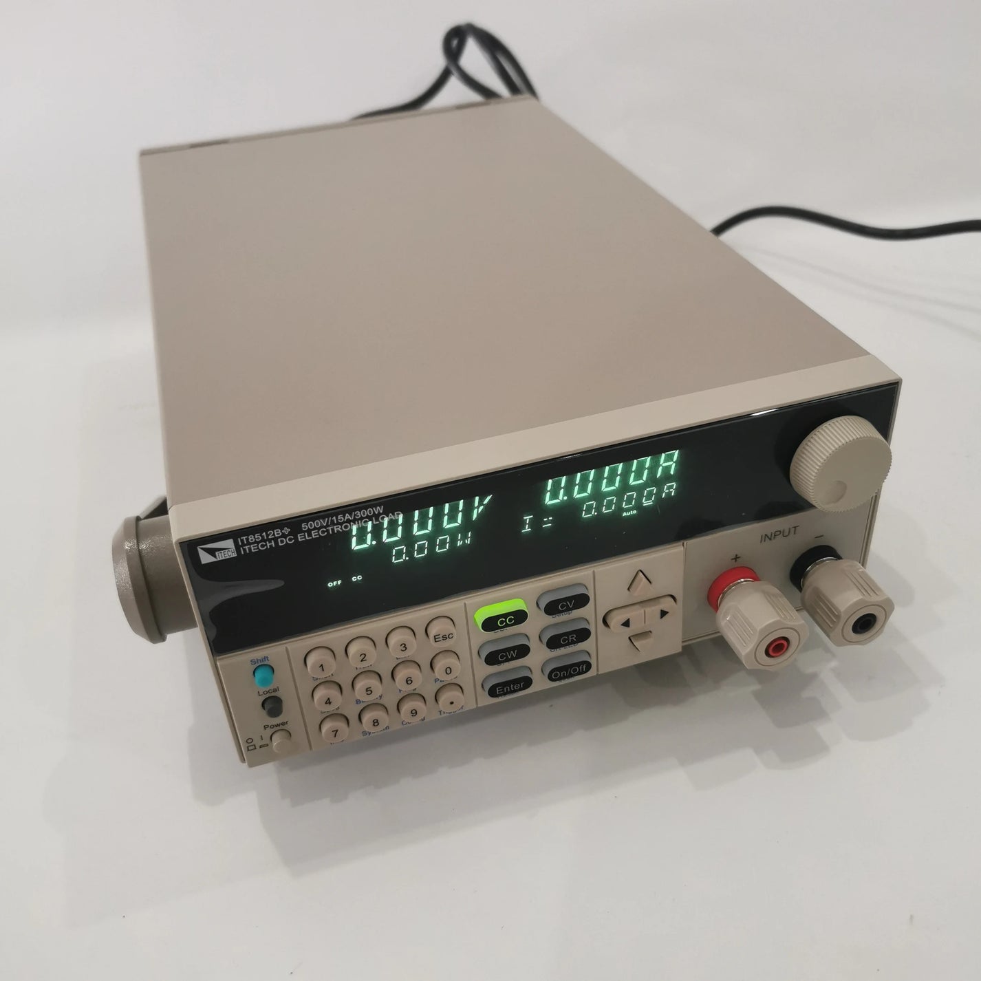 ITECH IT8512B+ 500V 15A 300W electronic load display and controls