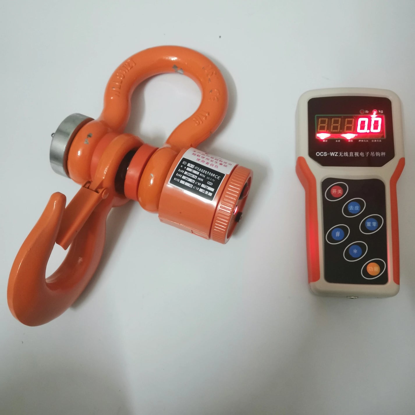 5T wireless digital crane scale 5000kg with handheld display
