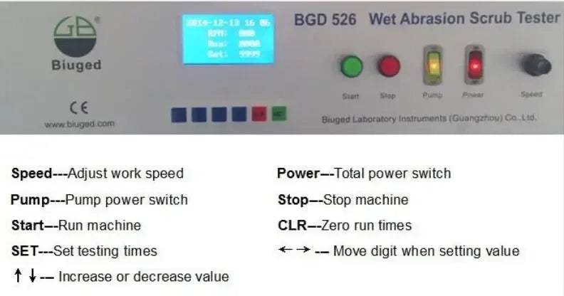 BGD 526 Wet Abrasion Scrub Tester Paint Coating Washability & Abrasion Testing Machine 110V product detail image 5