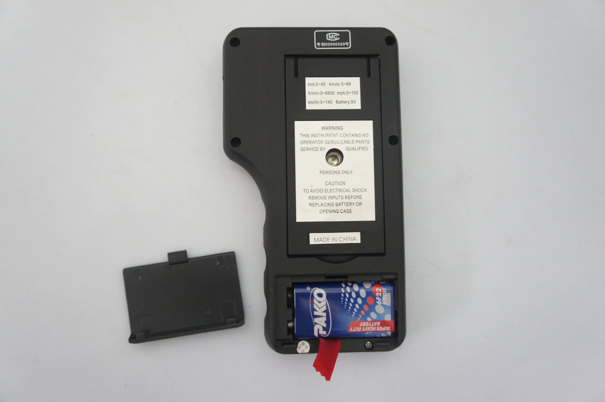 AR826+ Digital Anemometer Air Flow Meter Wind Speed Gauge Tester with LCD Display for HVAC product detail image 4