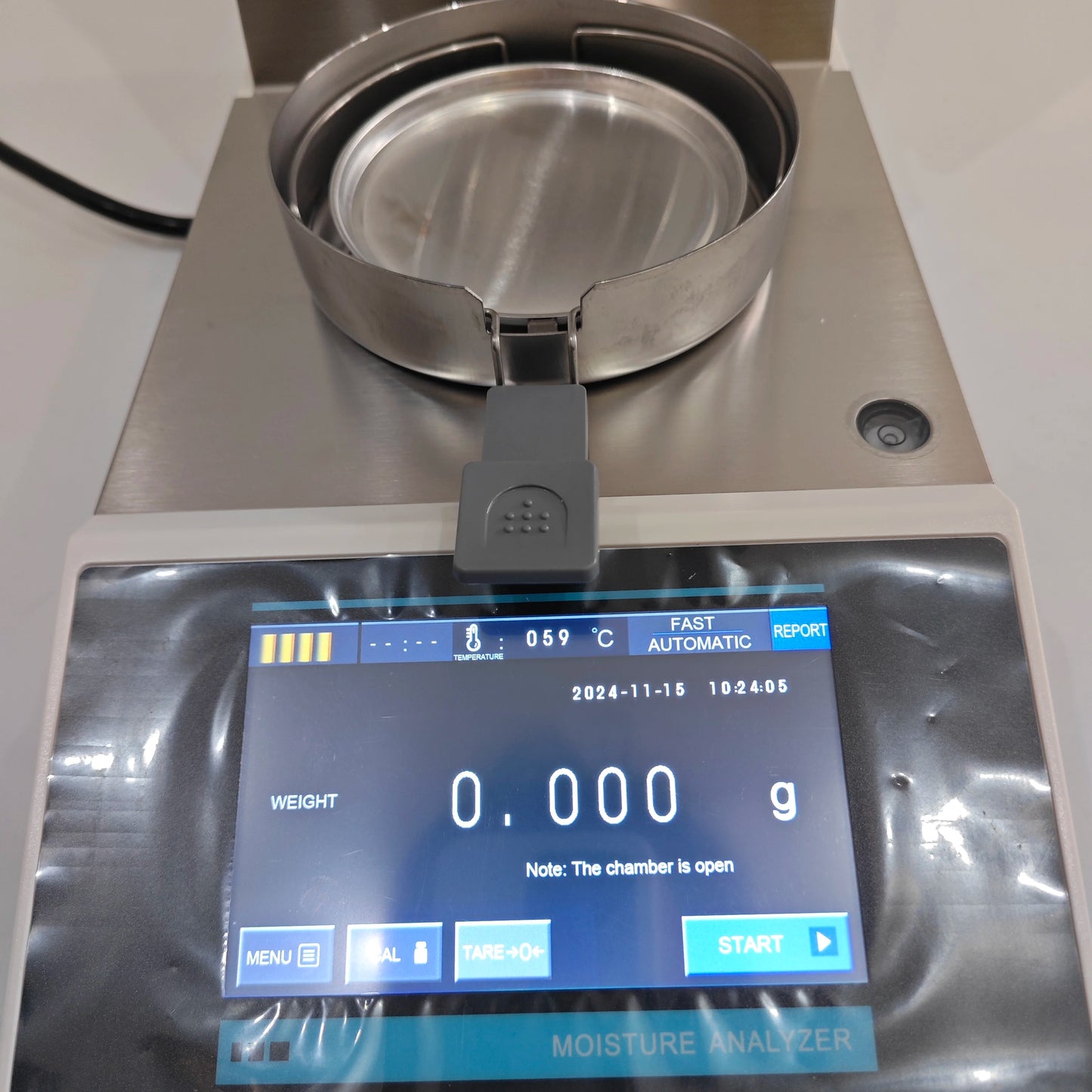 High Precision Halogen Moisture Analyzer 50g/100g 0.005g | Automatic Moisture Balance Meter product detail image 3