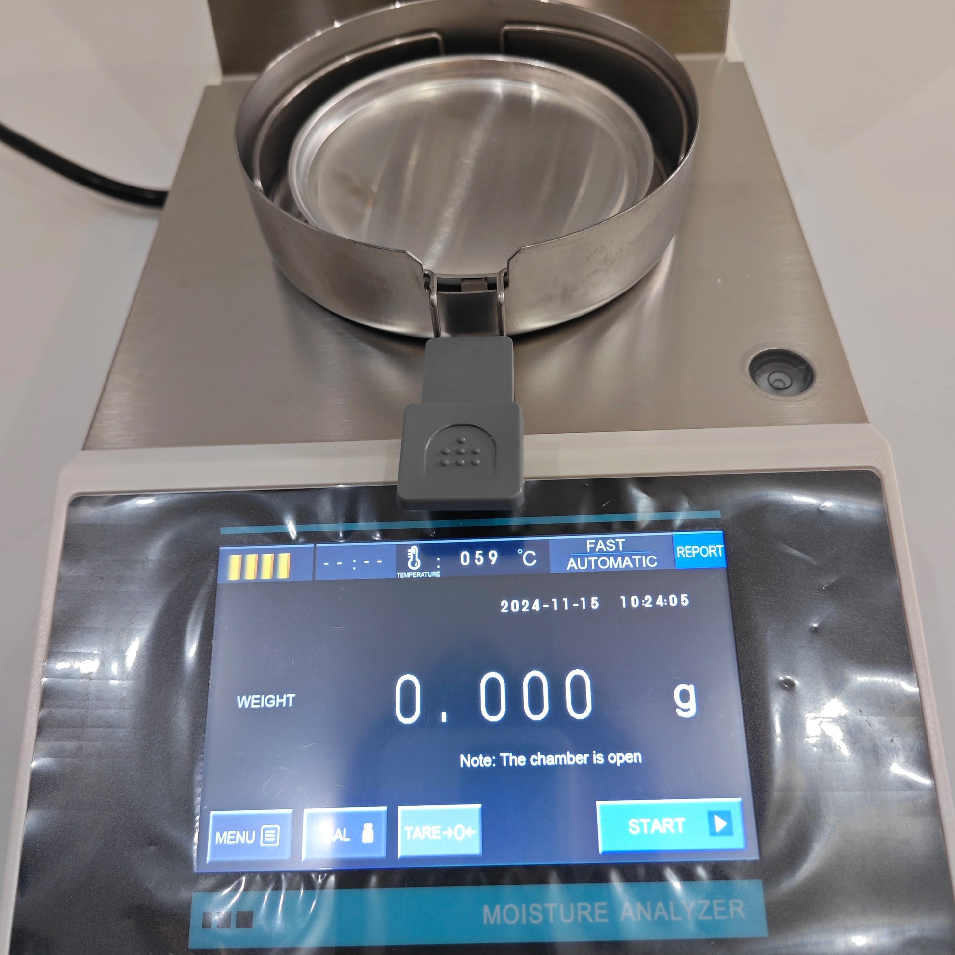 High Precision Halogen Moisture Analyzer 50g/100g 0.005g | Automatic Moisture Balance Meter product detail image 3