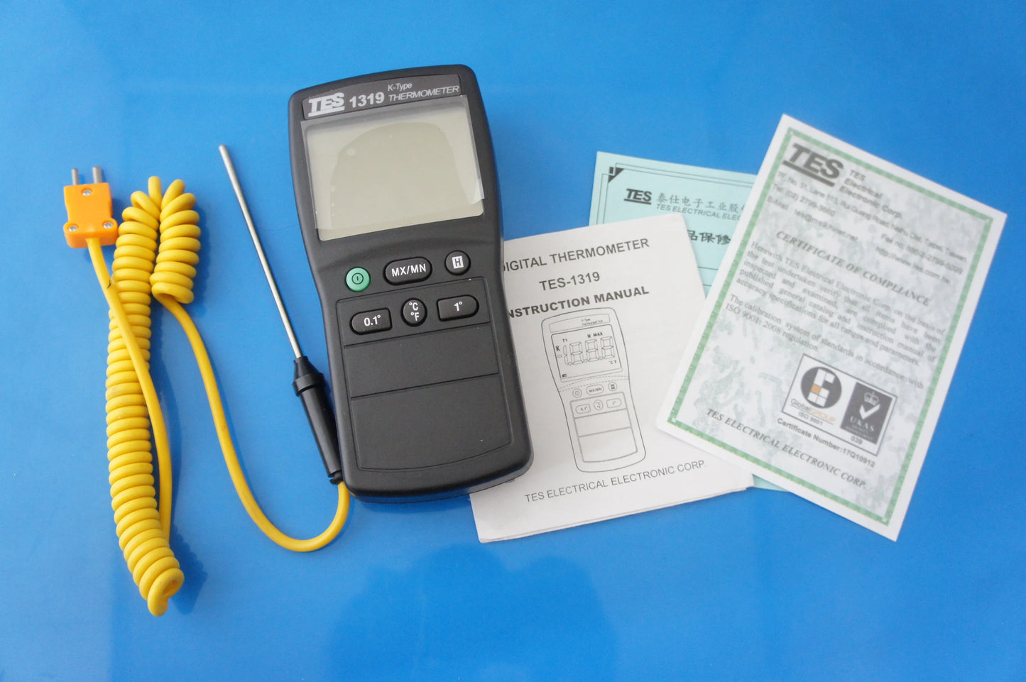 TES-1319 K-Type Thermometer | Digital Temperature Meter -50~1350°C