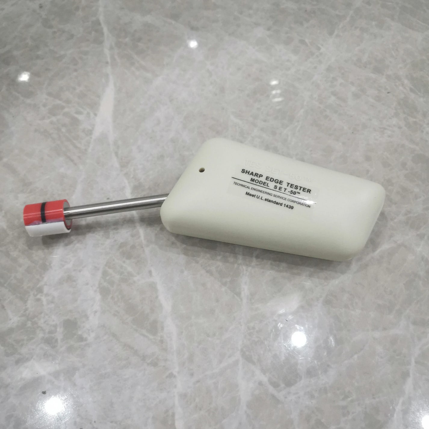 SET-50 Sharp Edge Tester | Testing Meter with 21pcs Pressure Caps & TC-3 Test Probe UL1439 product image 2