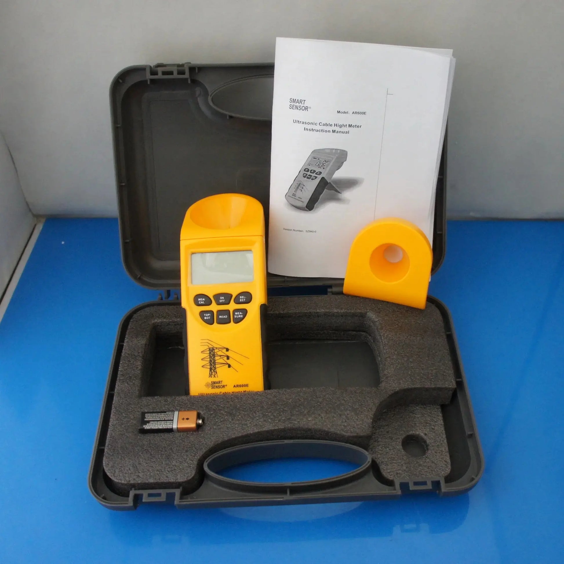 Smart Sensor AR600E Digital Ultrasonic Cable Height Meter | 3–23m Range, 3–15m Plane, High product detail image 2