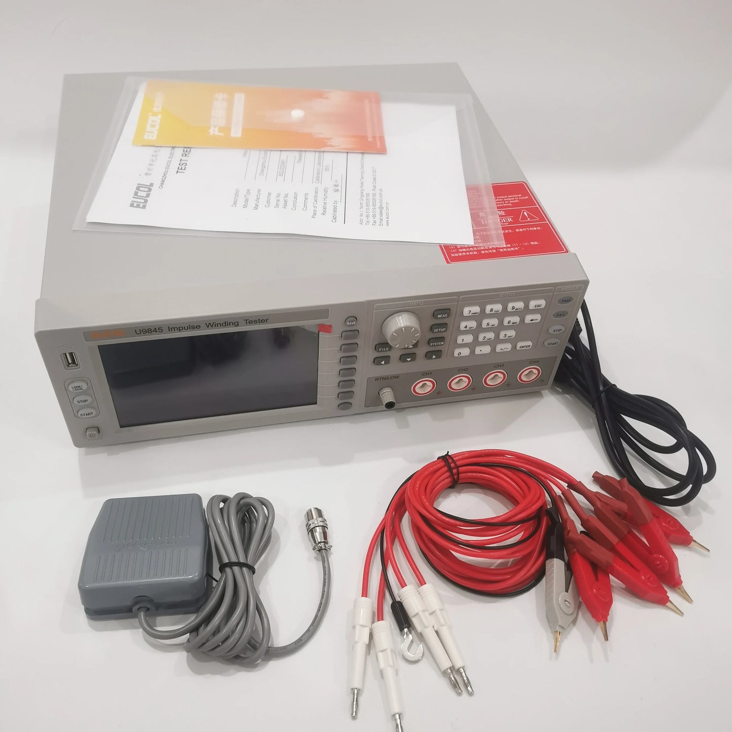 U9845 4 Channel Impulse Winding Tester 100-5000V 100Msps Coil