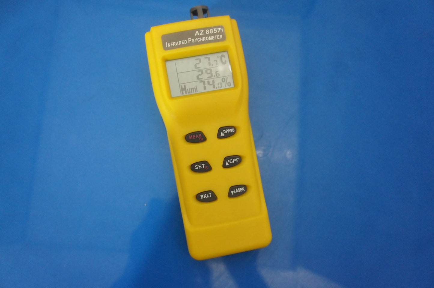 AZ-8857 Infrared Thermometer with Hygrometer | IR Laser Temperature & Relative Humidity product detail image 3