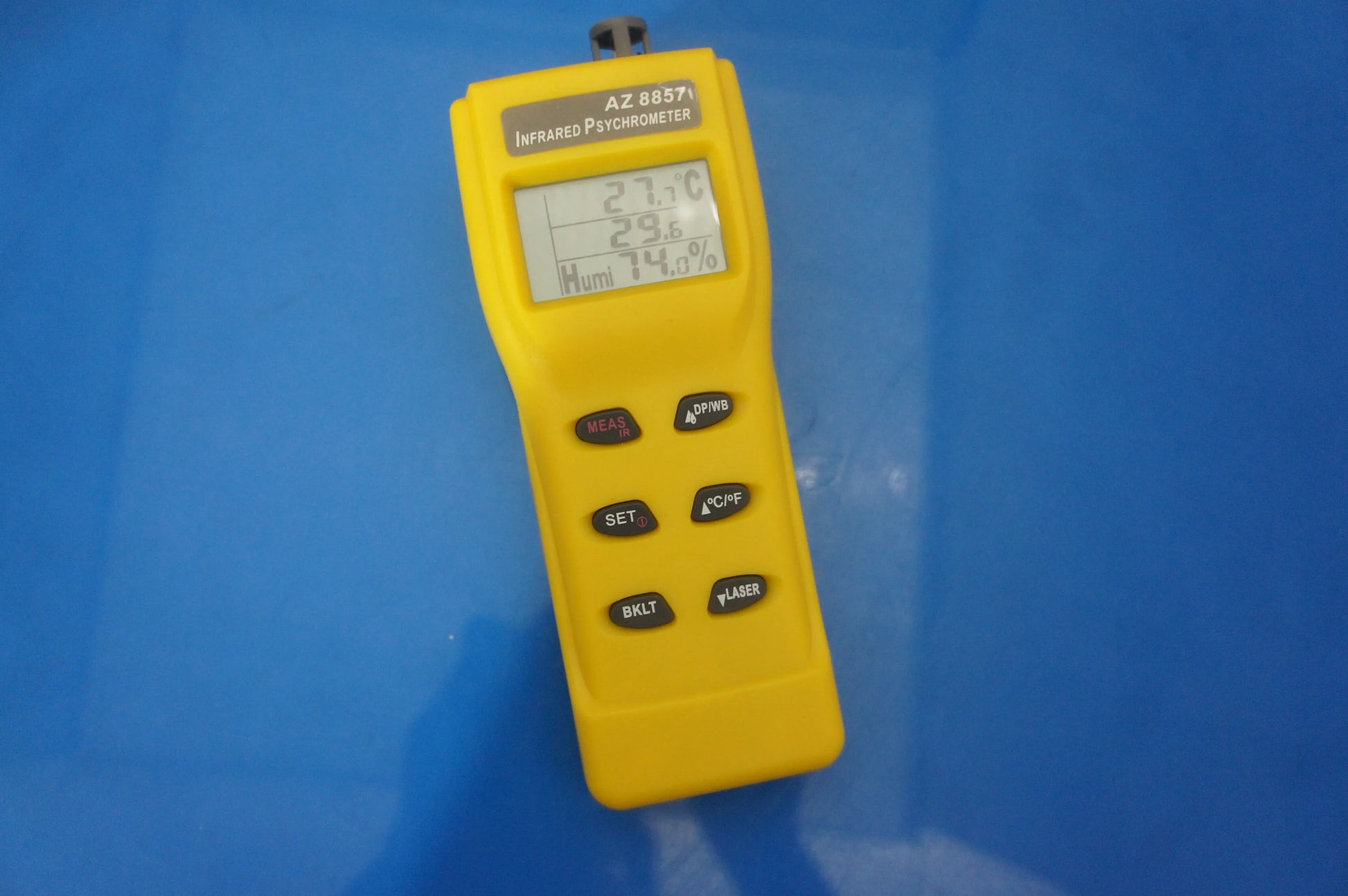 AZ-8857 Infrared Thermometer with Hygrometer | IR Laser Temperature & Relative Humidity product detail image 3