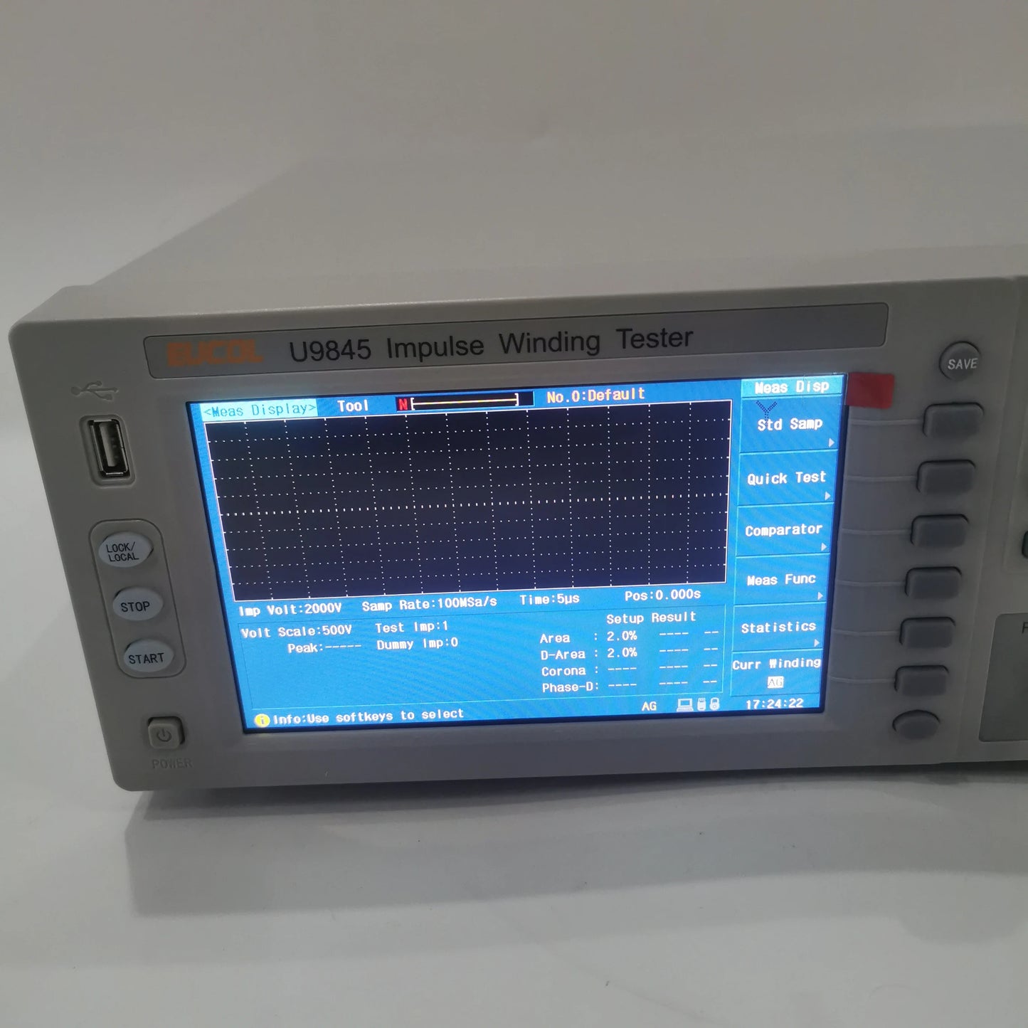 U9845 4 Channel Impulse Winding Tester 100-5000V 100Msps Coil Turn-to-Turn Tester for Motor product detail image 5
