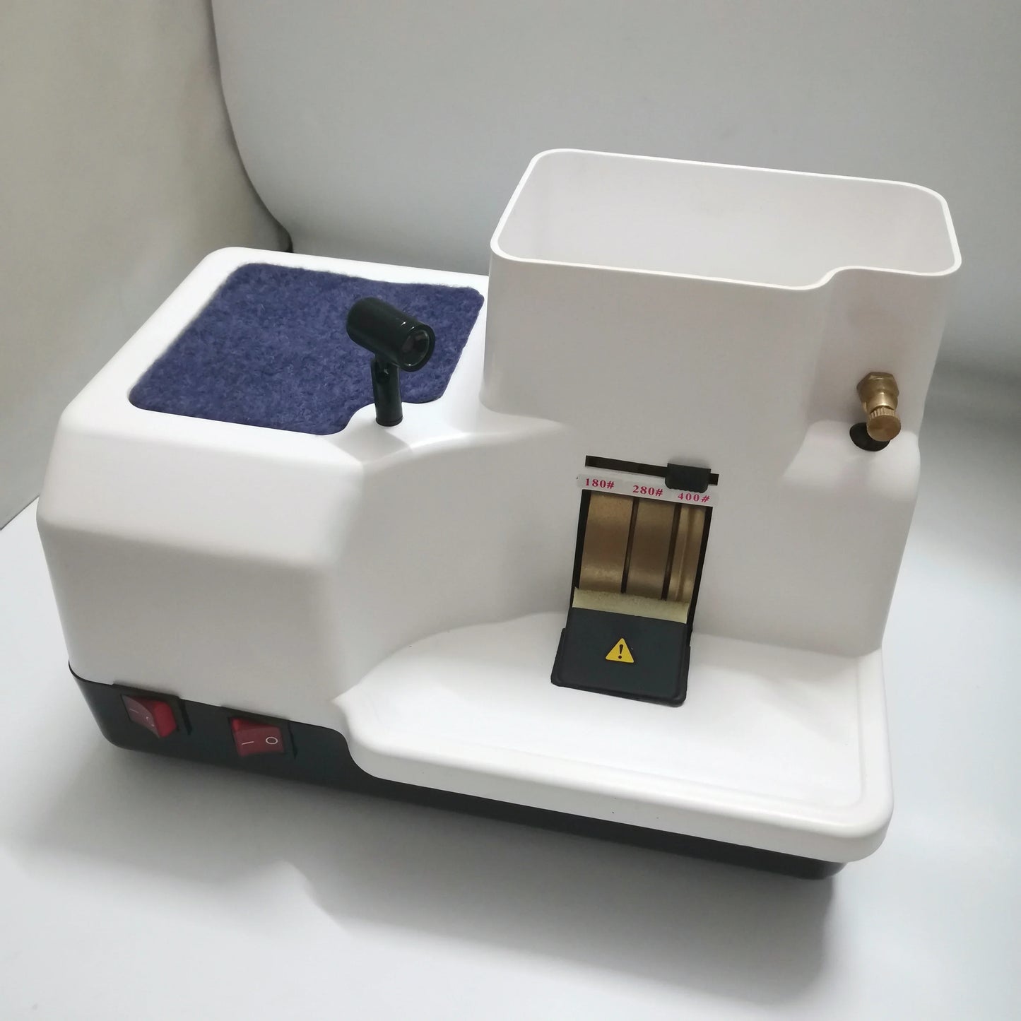 Optical Hand Edger | Manual Eyeglass Lens Grinder with 3 Wheels, AC Motor & LED Lamps 6A product image 3