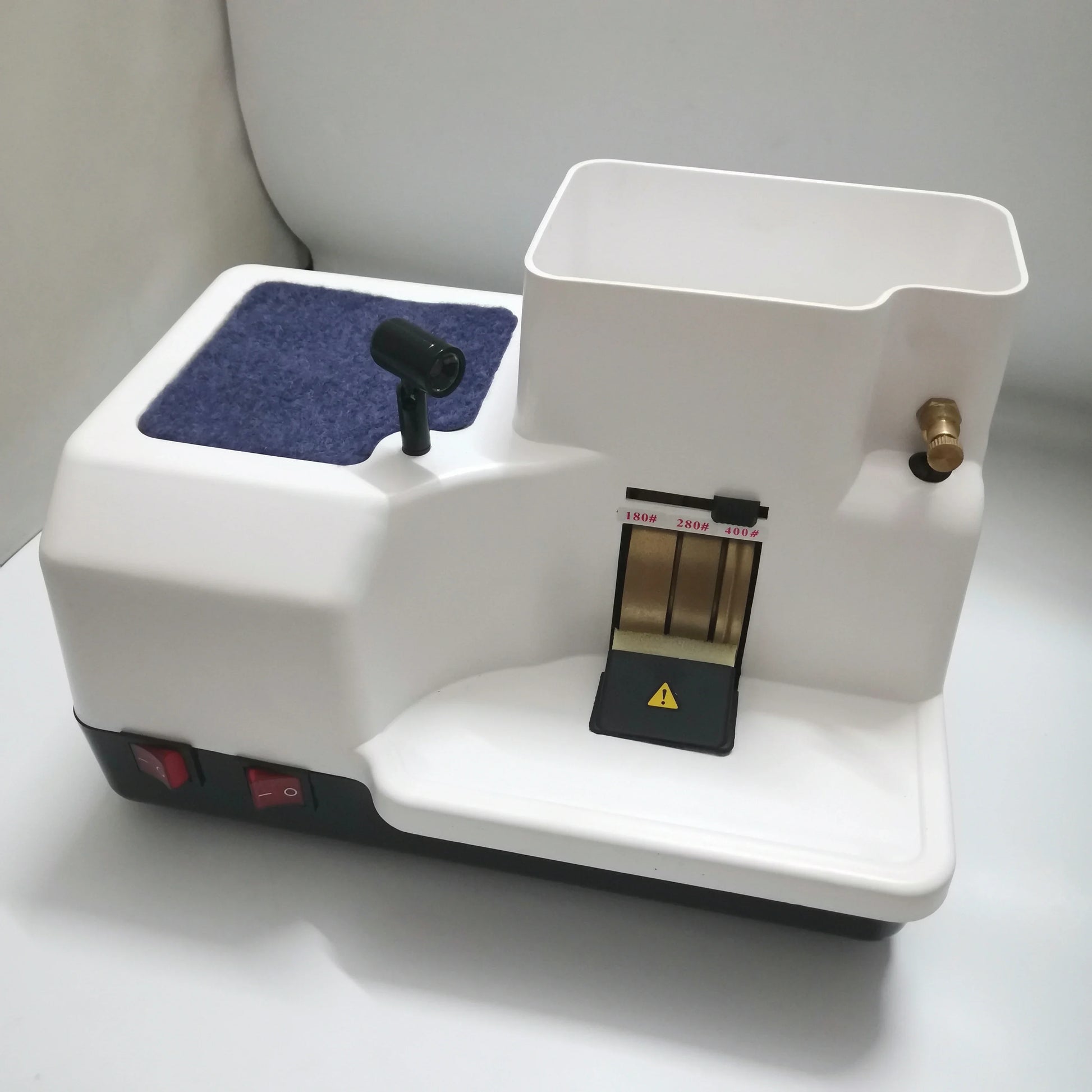 Optical Hand Edger | Manual Eyeglass Lens Grinder with 3 Wheels, AC Motor & LED Lamps 6A product image 3