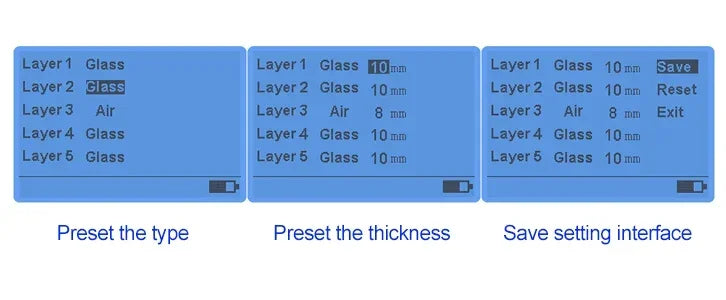 Digital Glass Thickness Gauge Meter Measuring Tool for Glass and Air Space Thickness product image 5