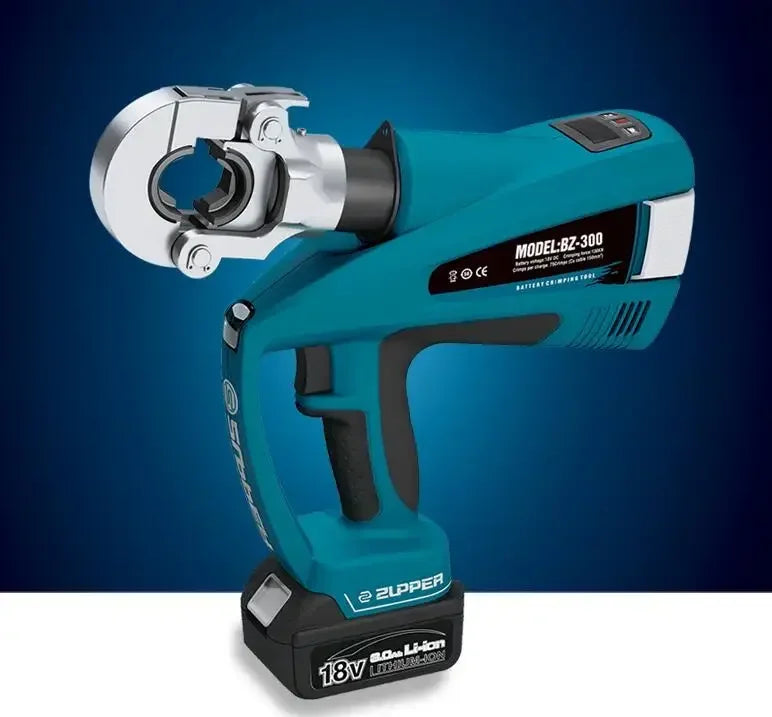 BZ-300 Battery Hydraulic Crimping Tool 16–300mm² with LCD Display Electric Cable Lug Crimper product detail image 3