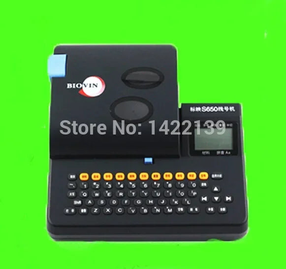 S-650 PVC Tube Printer Cable ID Wire Marker Electronic Lettering Machine for Wire Numbering product detail image